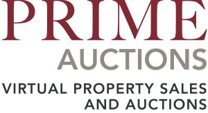 Prime Auctions Logo and Slogan